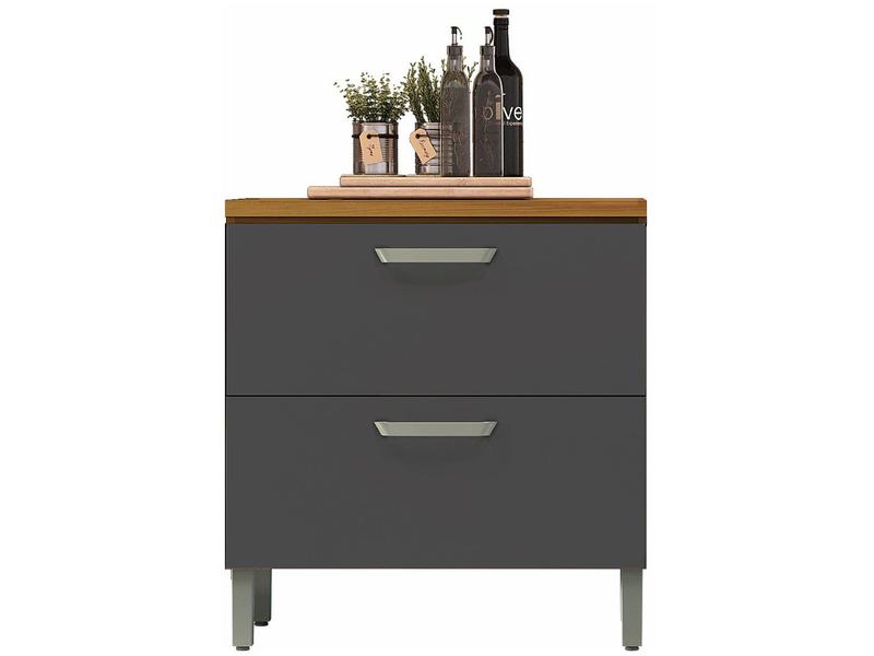 Balcão de Cozinha com Tampo Cozinhas Nesher - 100% MDF 1 Porta 1 Gaveta Realeza Balcão de Cozinha com Tampo Cozinhas Nesher - 100% MDF 1 Porta 1 Gaveta Realeza