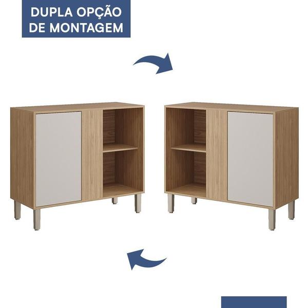 Imagem de Balcão de Cozinha Divina Esplêndida Canto Reto 92cm com Tampo MDF - MGM