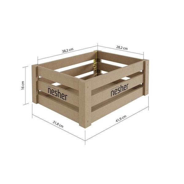 Imagem de Balcão de Cozinha Nesher Princesa 120cm Freijo/Off White