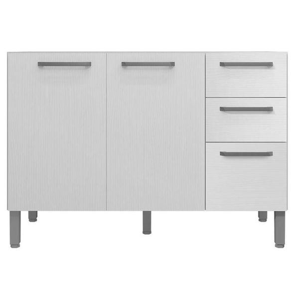 Balcão De Pia Mad Versalhes 120 Cm Branco Supremo - Kits Paraná - KIT'S PARANÁ Balcão De Pia Mad Versalhes 120 Cm Branco Supremo - Kits Paraná - KIT'S PARANÁ