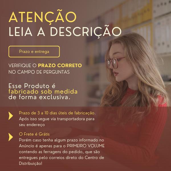 Imagem de Balcão em L Recepção Caixa 102cm Freijó Syncro - Premium 1.1