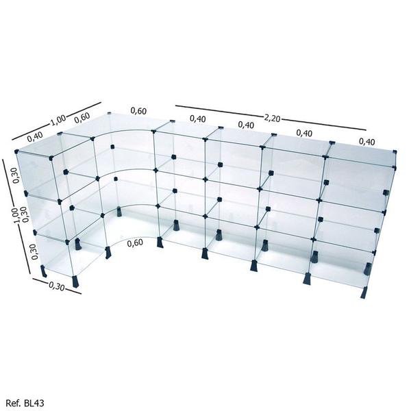 Imagem de Balcão L - 2,20 x 1,00 x 1,00