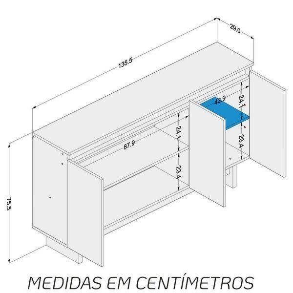 Imagem de Balcão para Escritório 3 Portas Los Angeles