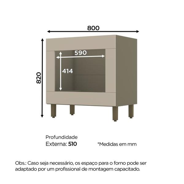 Imagem de Balcão para Forno de Embutir Évelin Henn