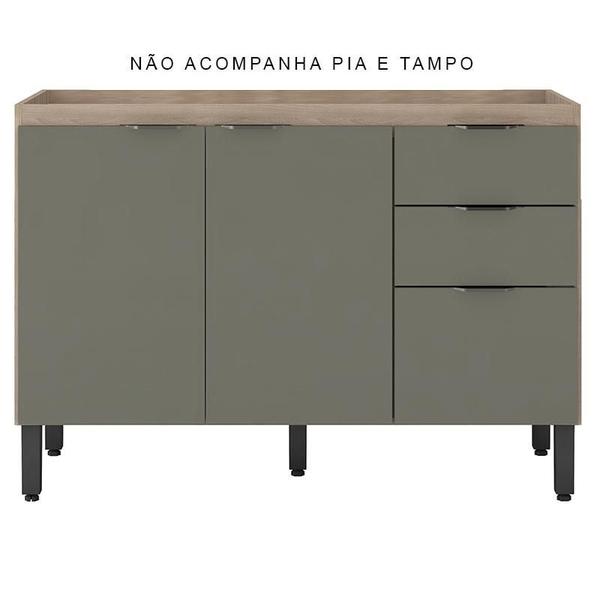 Imagem de Balcão para Pia Firenze 120 cm Avena Menta - Demóbile