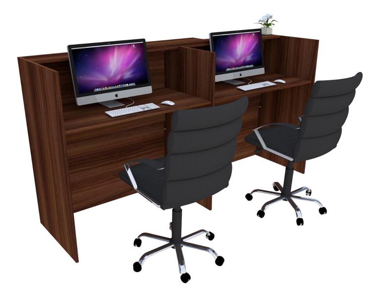 Balcão Recepção Caixa 160cm Álamo - Linha Premium - Mod 1.1 - Marcenaria Online Imagem de Balcão Recepção Caixa 160cm Álamo - Linha Premium - Mod 1.1