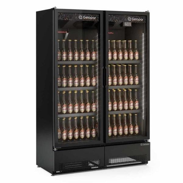 Imagem de Balcão Refrigerado Carnes E Bebidas Gcbc-950cb Todo Preto 957 Litros 220V - Gelopar