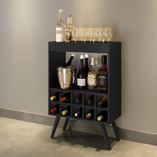 Balcão Roma Aparador Adega Barzinho Vinho Bebidas Coffee Sala Whisky - LAGA DECOR Imagem de Balcão Roma Aparador Adega Barzinho Vinho Bebidas Coffee Sala Whisky