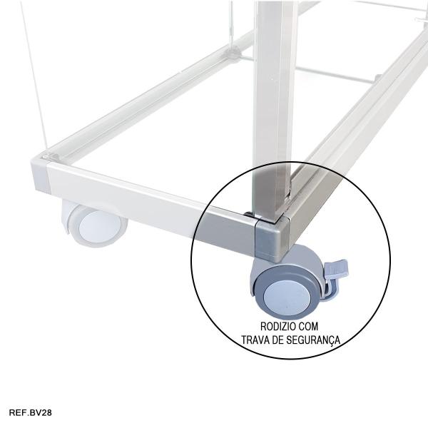 Imagem de Balcão Vitrine Modulado em Vidro - 2,00 x 1,00 x 0,40