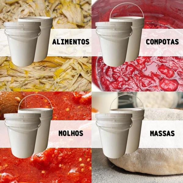 Bald Plast 20L P Armenar Leite Em Po - Nastripack Imagem de Bald Plast 20L P Armenar Leite Em Po
