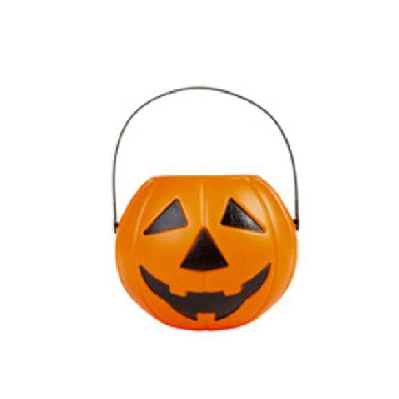 Balde Abóbora 17cm c/ Alça Decoração Halloween - 01 Unid - Silverfestas Imagem de Balde Abóbora 17cm c/ Alça Decoração Halloween - 01 Unid