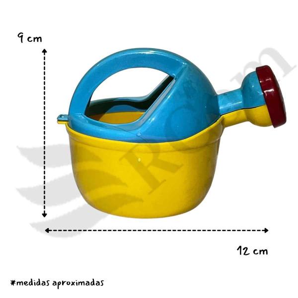 Imagem de Balde Baldinho Com Regador Infantil Monte Libano Para Praia Areia Jardim Rastelo Pazinha Forminhas Presente +18 Meses