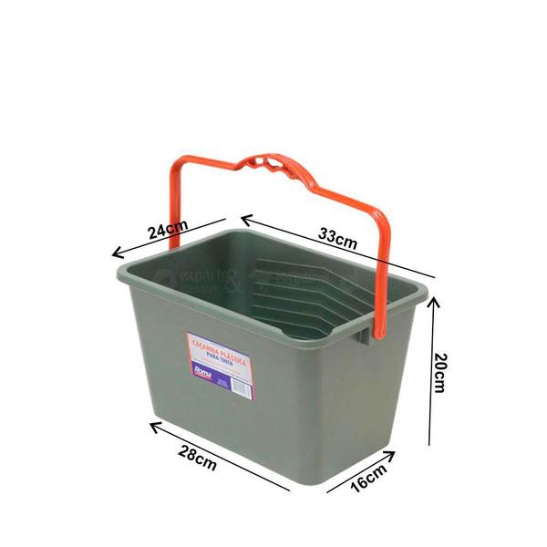 Imagem de Balde Caçamba Plástica para Tinta 10 Litros Roma