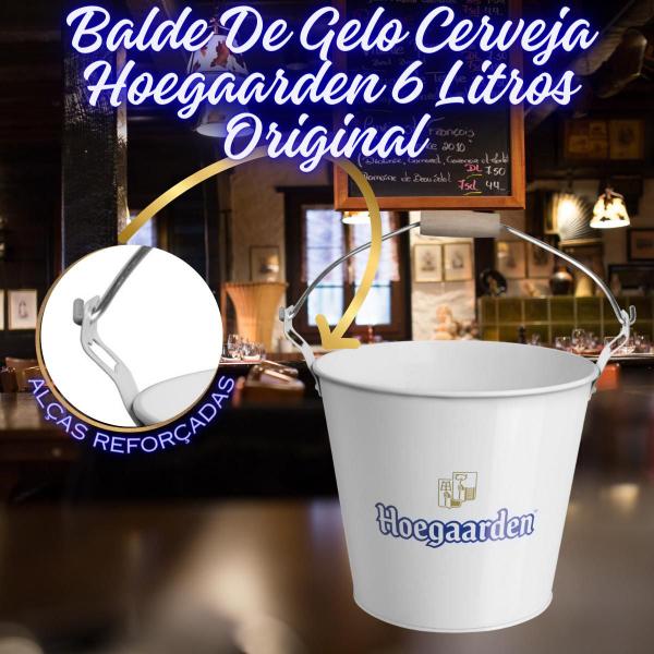 Imagem de Balde Cerveja Gelo Hoegaarden Original 6 L Licenciado Branco