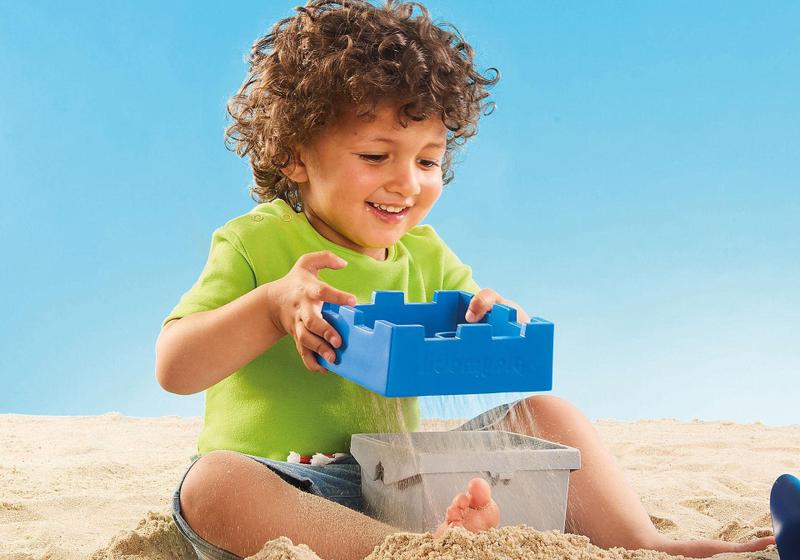 Imagem de Balde de areia Playmobil Knight's Castle com acessórios