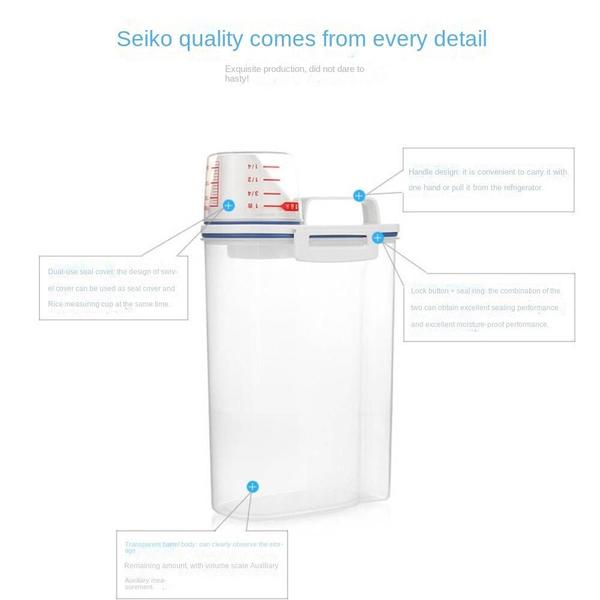 Balde de armazenamento de alimentos para animais de estimação, à prova de umidade selada portátil - Wokex Imagem de Balde de armazenamento de alimentos para animais de estimação, à prova de umidade selada portátil