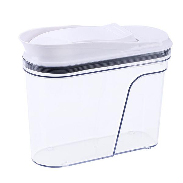 Balde de arroz plástico, adequado para cozinha com tampa, portátil - Wokex Imagem de Balde de arroz plástico, adequado para cozinha com tampa, portátil