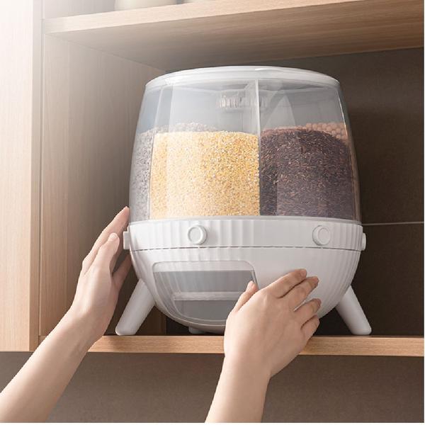 Balde de arroz PP, adequado para cozinha com lata de partição - Wokex Imagem de Balde de arroz PP, adequado para cozinha com lata de partição