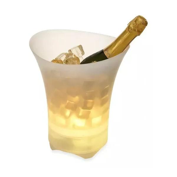 Imagem de Balde De Gelo Cerveja Champagne Led E Caixa De Som Bluetooth