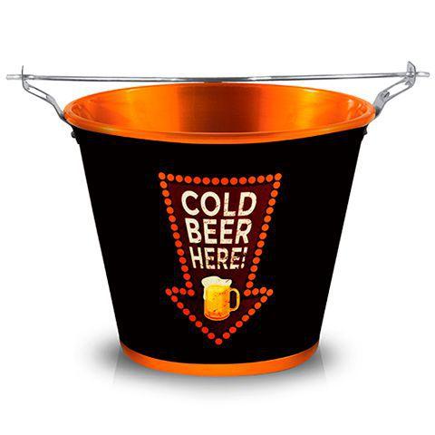 Imagem de Balde de Gelo Cold Beer Here 5L Original Licenciado