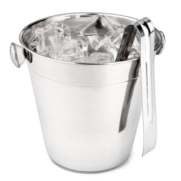 Imagem de Balde de gelo com pegador  inox 1,3 L Hercules UB31