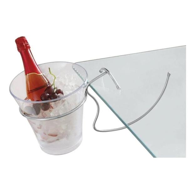 Balde De Gelo Com Suporte Para Pendurar Em Mesas 4 Litros Garrafas Champanheira Servir Bar Festa Restaurante Alto Padrão Qualidade Forma Inox - FORMA UTILIDADES Imagem de Balde De Gelo Com Suporte Para Pendurar Em Mesas 4 Litros Garrafas Champanheira Servir Bar Festa Restaurante Alto Padrão Qualidade Forma Inox