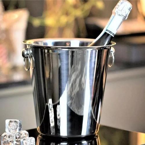 Imagem de Balde de gelo para garrafas champagne aço inox 4,5 lt