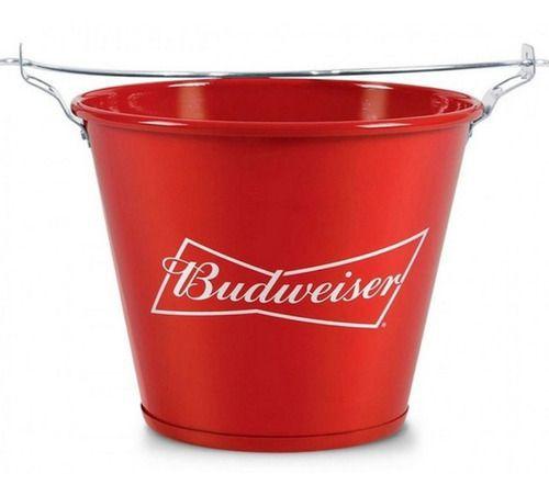 Imagem de Balde De Gelo Redondo Em Alumínio Budweiser Licenciado