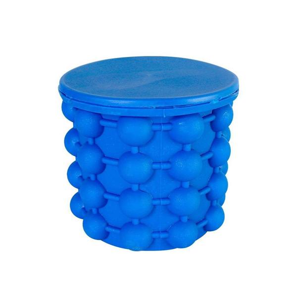 Imagem de Balde de Gelo Silicone Térmico bebida gelada e cubos de gelo