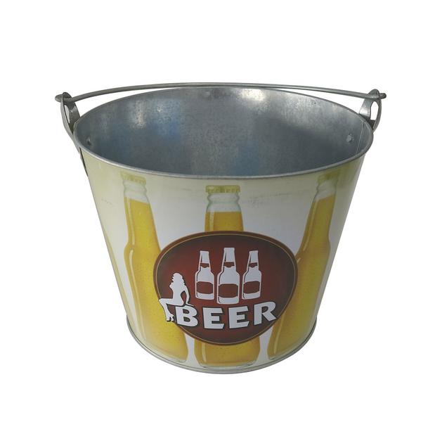 Imagem de Balde de metal para cerveja beer premium 4.8 litros