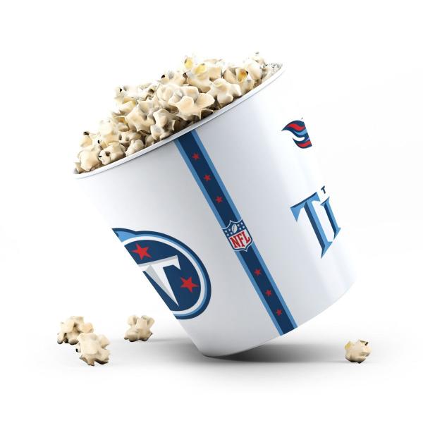 Imagem de Balde De Pipoca 3,5L NFL Futebol Americano Tennessee Titans (branco)