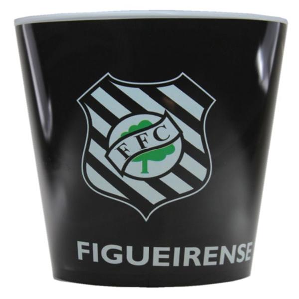 Imagem de Balde de Pipoca Allmix Plástico Figueirense 3 Litros Oficial Branco