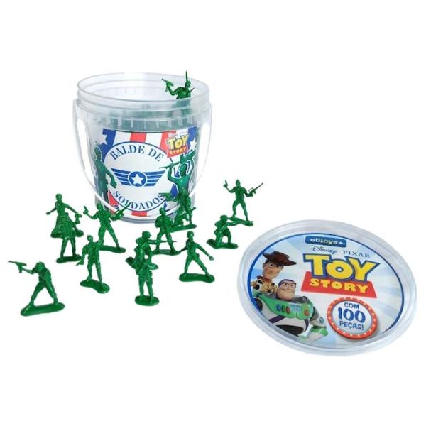 Imagem de Balde De Soldados Toy Story Com 100 Soldados - Toyng