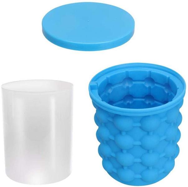 Imagem de Balde Forma De Gelo Silicone Ice Magic Cube - BALDE Para GELO