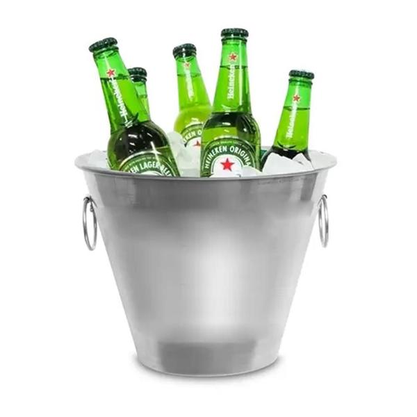 Imagem de Balde Inox Gelo Bar Cerveja com Abridor 6l Class Home