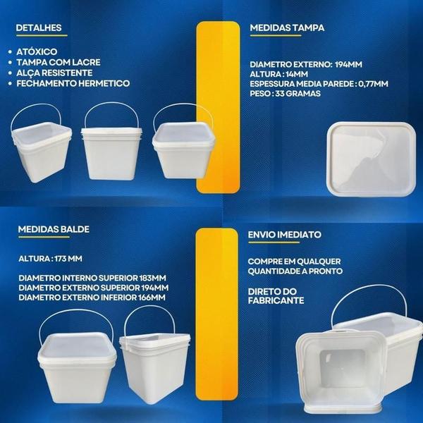 Balde Jaguar 3.6L Alça Plast 25Un - Nastripack Imagem de Balde Jaguar 3.6L Alça Plast 25Un