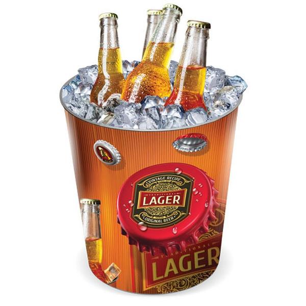 Imagem de Balde P/ Gelo Cerveja Bebidas Plastico 10 Litros Arqplast
