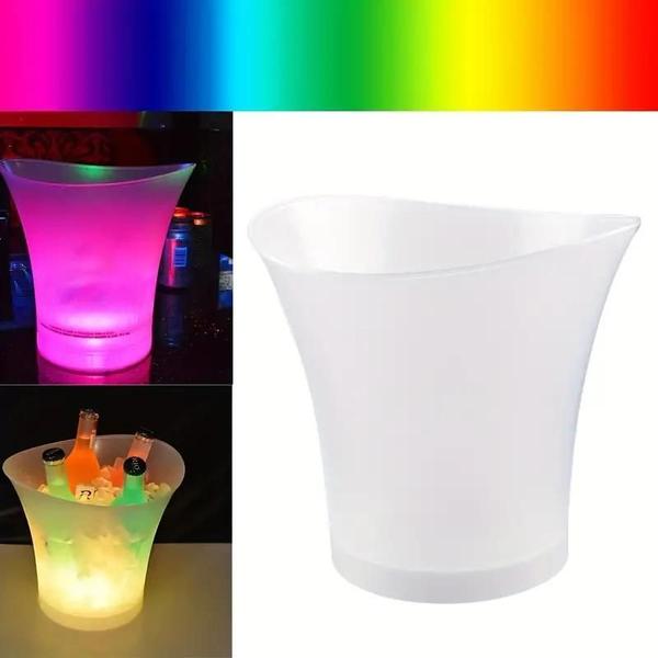 Imagem de Balde P/ Gelo Rgb Caixa De Som 20w Integrada Bluetooth 5 Lt