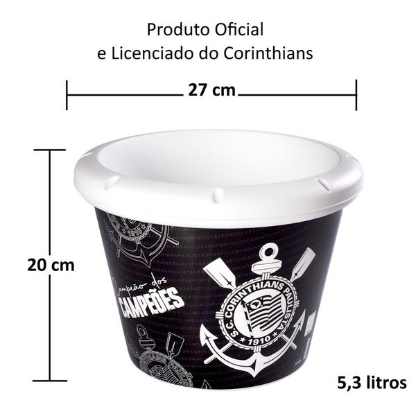 Imagem de Balde para Cerveja no Gelo do Corinthians 5.3 Litros Oficial