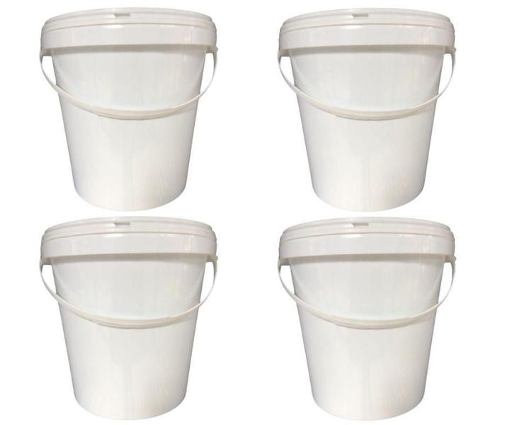 Balde Para Haste De Aterramento 3.6L Com Tampa - 4 Pçs - Nastripack Imagem de Balde Para Haste De Aterramento 3.6L Com Tampa - 4 Pçs