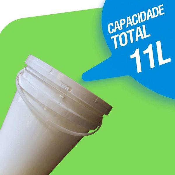 Imagem de Balde para suco 10L Alça Plástica e Tampa lacre 3 Pçs