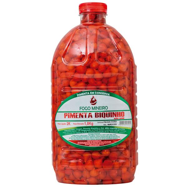 Balde Pimenta Biquinho Em Conserva Gourmet 2kg Fogo Mineiro - Fogo Mineiro Imagem de Balde Pimenta Biquinho Em Conserva Gourmet 2kg Fogo Mineiro