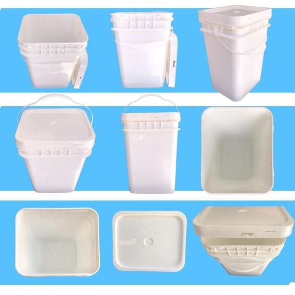 Imagem de Balde Plast 20L Retang Branco Revestido