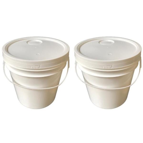 Balde Plástico 5L Para Alimentos Frescos - 2 Pçs - Nastripack Imagem de Balde Plástico 5L Para Alimentos Frescos - 2 Pçs