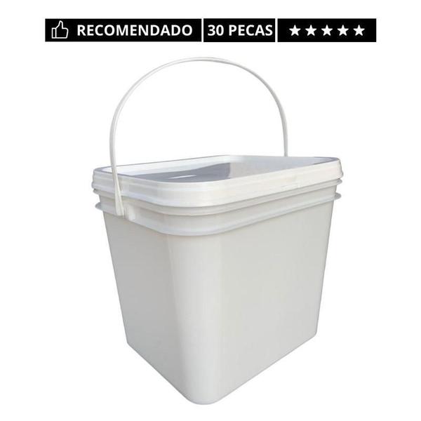 Imagem de Balde Retang 3.6L Tampa Lacre Frango Frito-30 Un