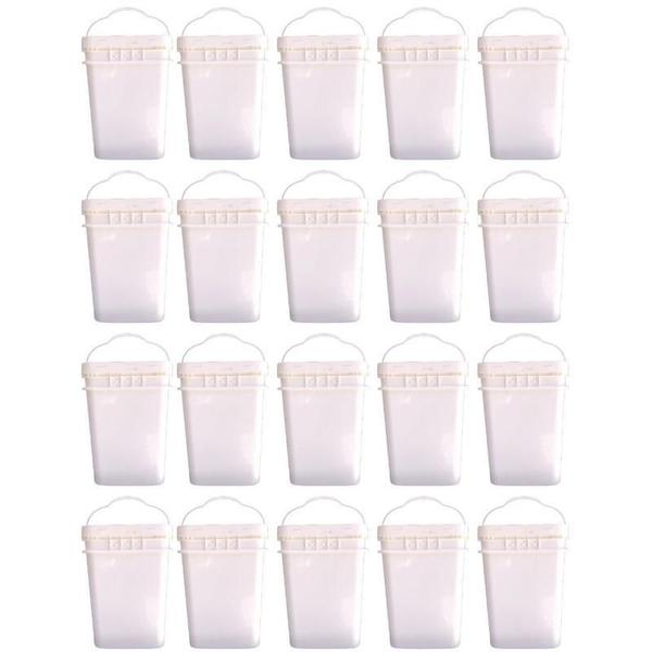 Imagem de Balde Retangular 20Lts Fermentador De Cerveja 20 Pcs