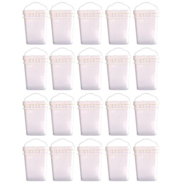 Balde Retangular Para Iogurte E Cereal - 20 Pçs - Nastripack Imagem de Balde Retangular Para Iogurte E Cereal - 20 Pçs