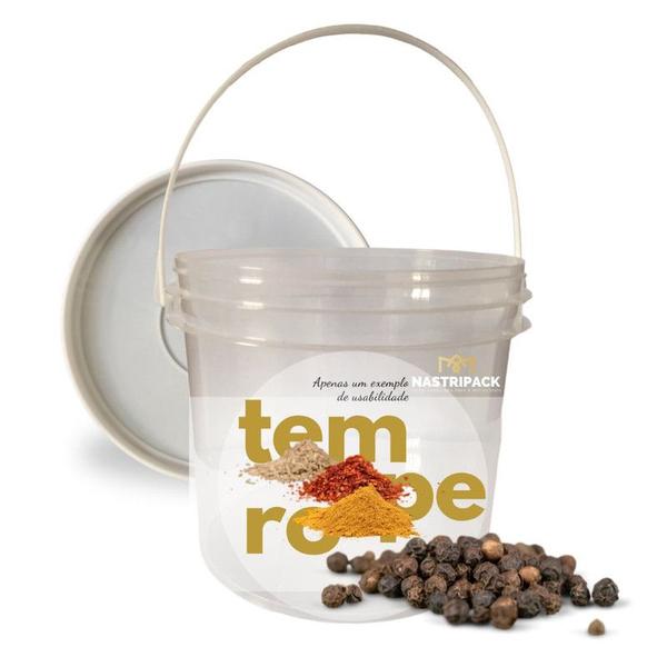 Balde Transparente 2.2L para iogurte caseiro 4 Pçs - Nastripack Imagem de Balde Transparente 2.2L para iogurte caseiro 4 Pçs