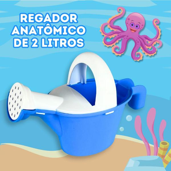 Imagem de Baldinho de Praia Areia com 8 Peças Acessórios Infantil Kit Completo