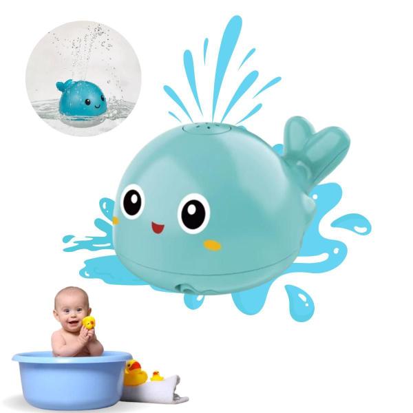Baleia Esguicha Água Com Luz Para Bebês - Fss Variedades Imagem de Baleia Esguicha Água Com Luz Para Bebês
